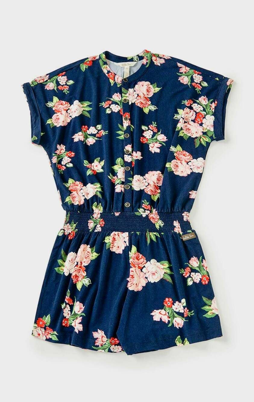 Matilda Jane Brilliant Daydream Be Bold Floral Button-Front Romper